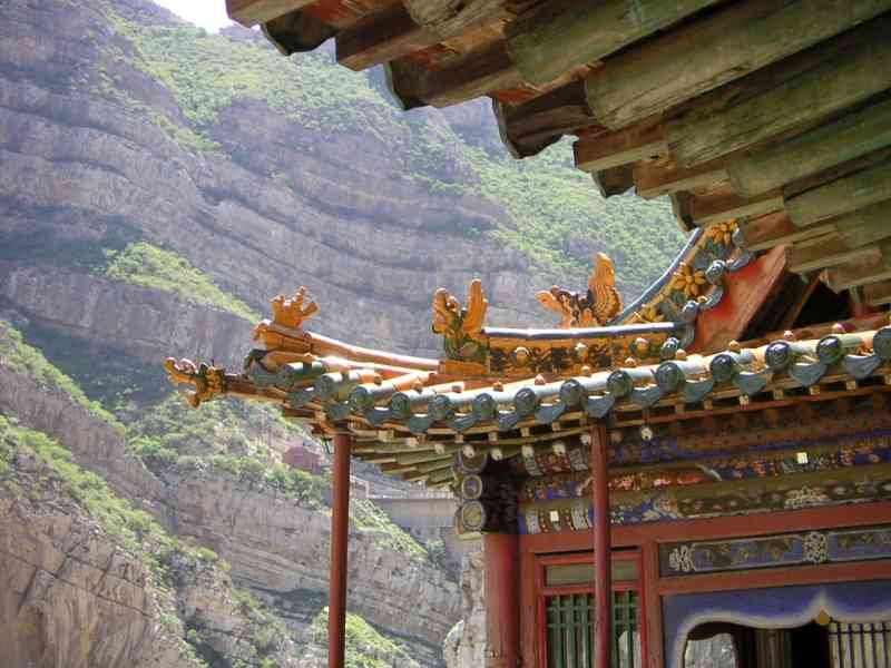 Temple suspendu à la montagne en Chine, Asie photo gratuite