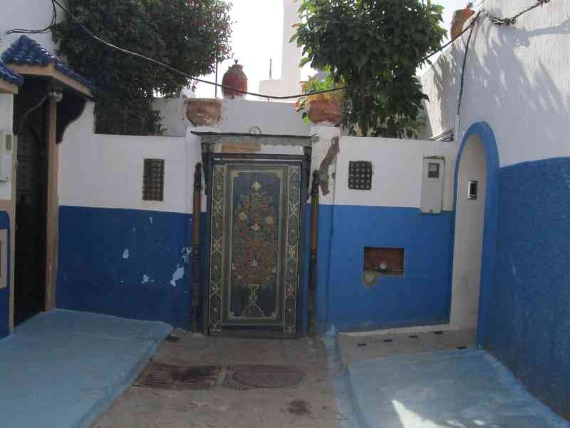 Résidence bleu et blanc à La Kasbah des Oudayas à Rabat au Maroc