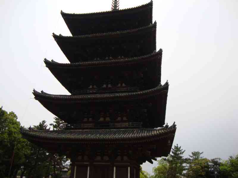 The pagoda of Kōfuku-ji temple, free photo