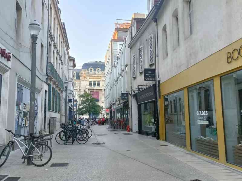 View of rue Mably in Dijon in France