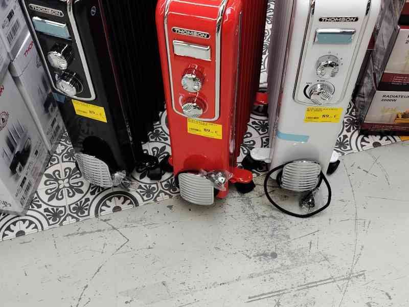 Radiateurs électriques bain d'huile portables