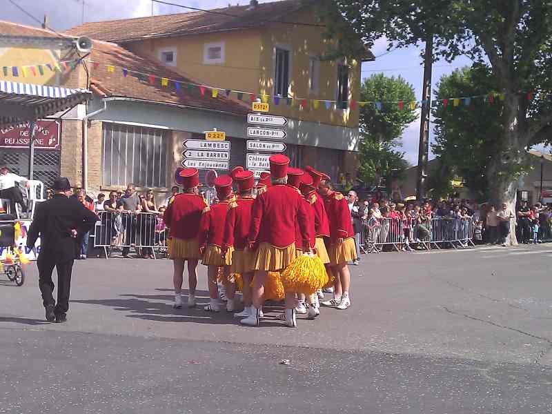 Majorettes on parade free photo
