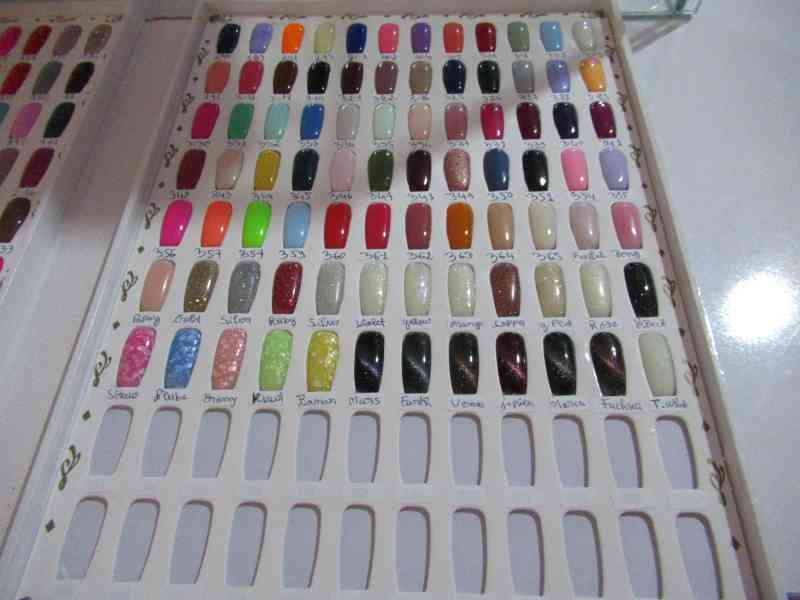 Permanent nail polish palette