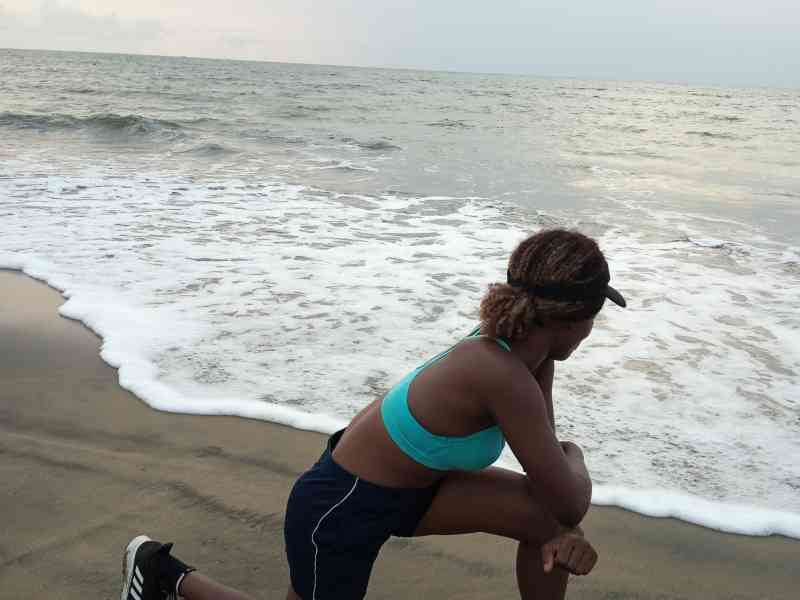 Sporty energy and the gentleness of the waves free photo