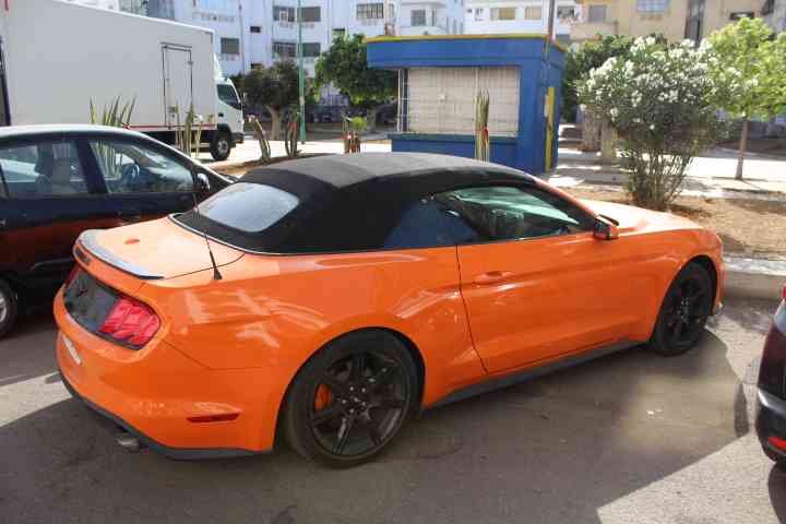 Ford Mustang GT cabriolet 2020 orange - Ford Mustang GT descapotável 2020 laranja foto gratuita