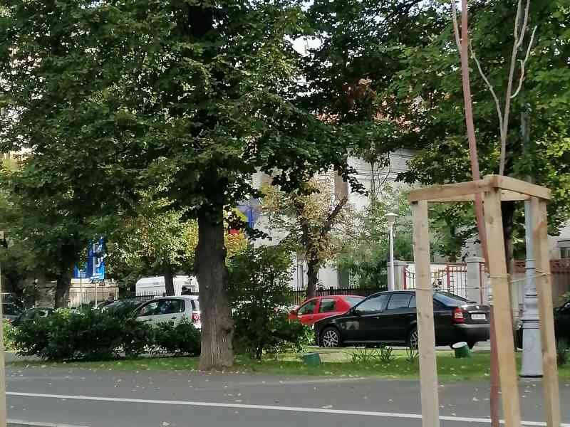 Grand boulevard sur la route de La Victoire à Bucarest en Roumanie