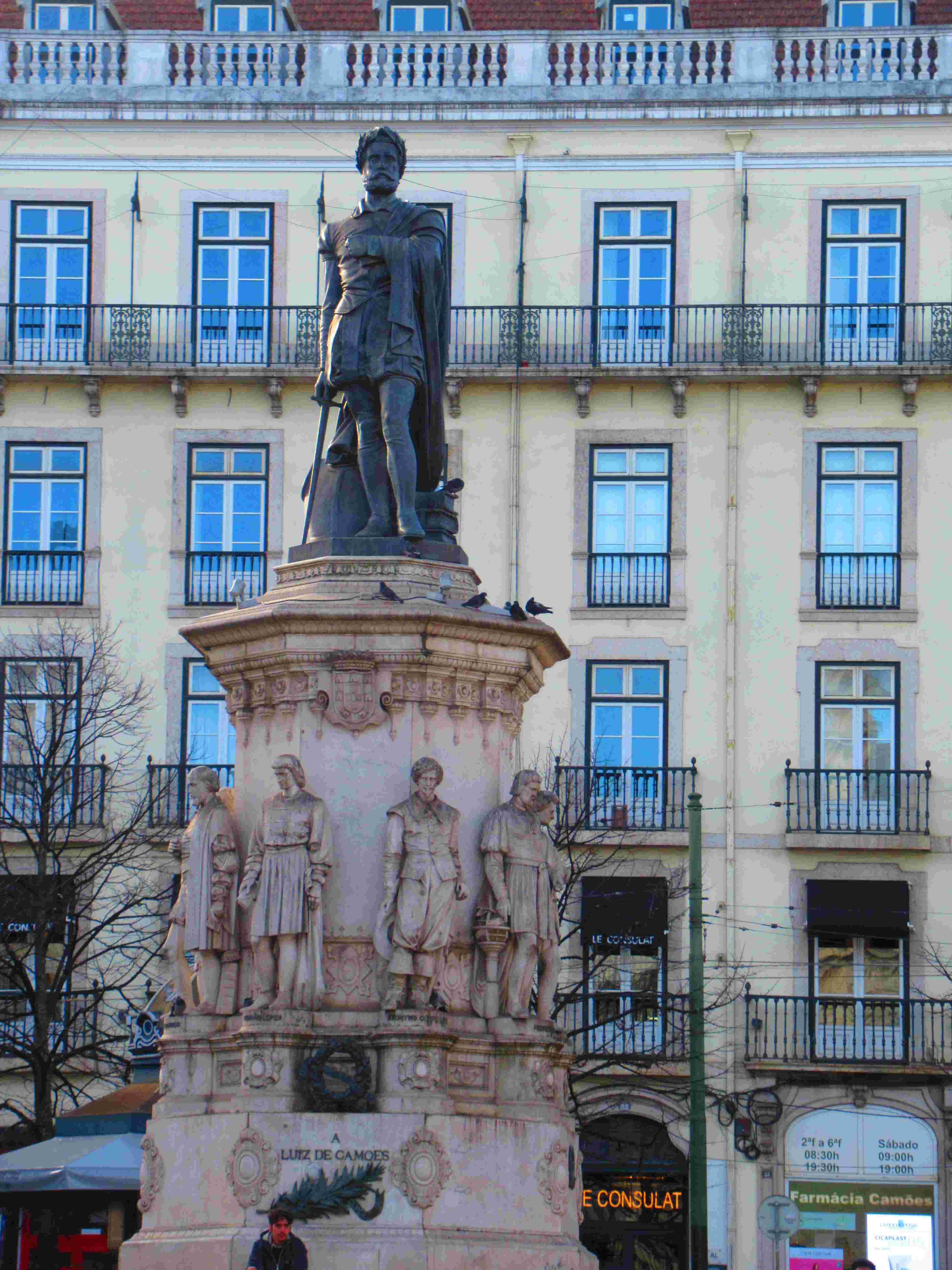 Statue de Luiz de Gamoes, Lisbonne, Portugal