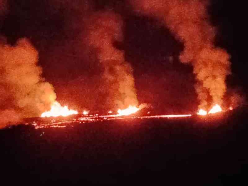 Eruption volcanique à l'Ile de la Réunion, photo gratuite