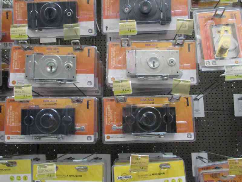 Series of surface locks sold in stores