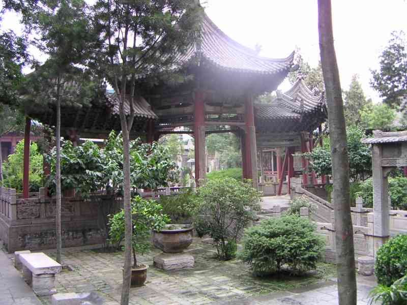 Le jardin de la mosquée de Xi'an en Chine, Asie photo gratuite