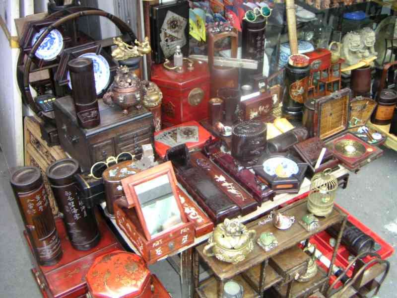 Objets chinois à vendre au marché, antiquité, Asie photo gratuite