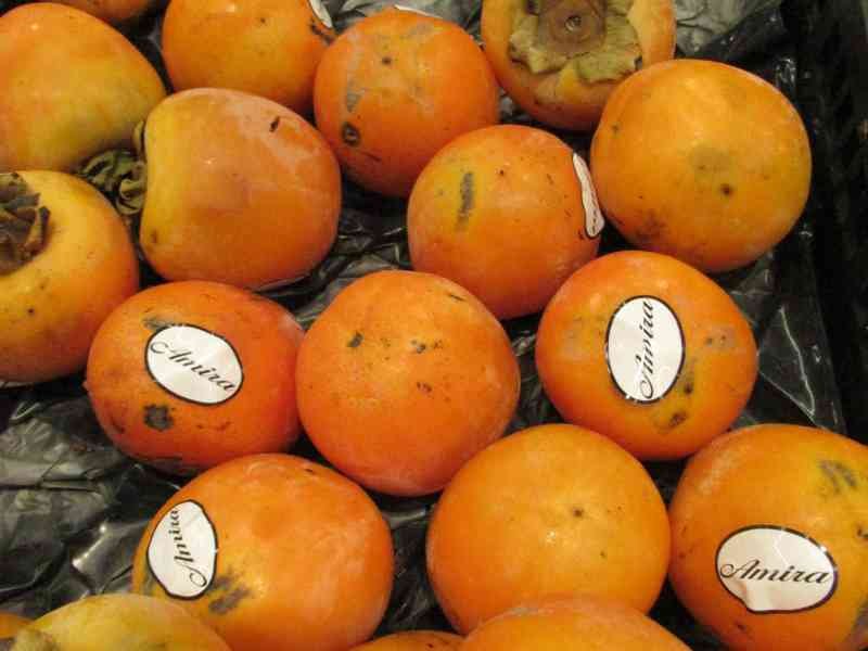 Persimmon fruits on sale