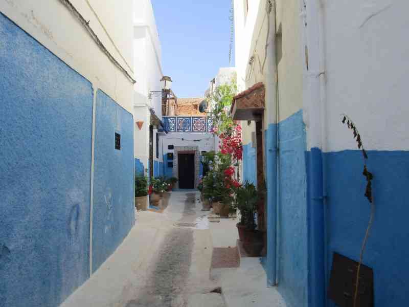 Maisons à la Kasbah des Oudayas à Rabat au Maroc