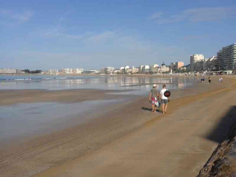 Plage des Sables D'Olonne, océan atlantique, Vendée
