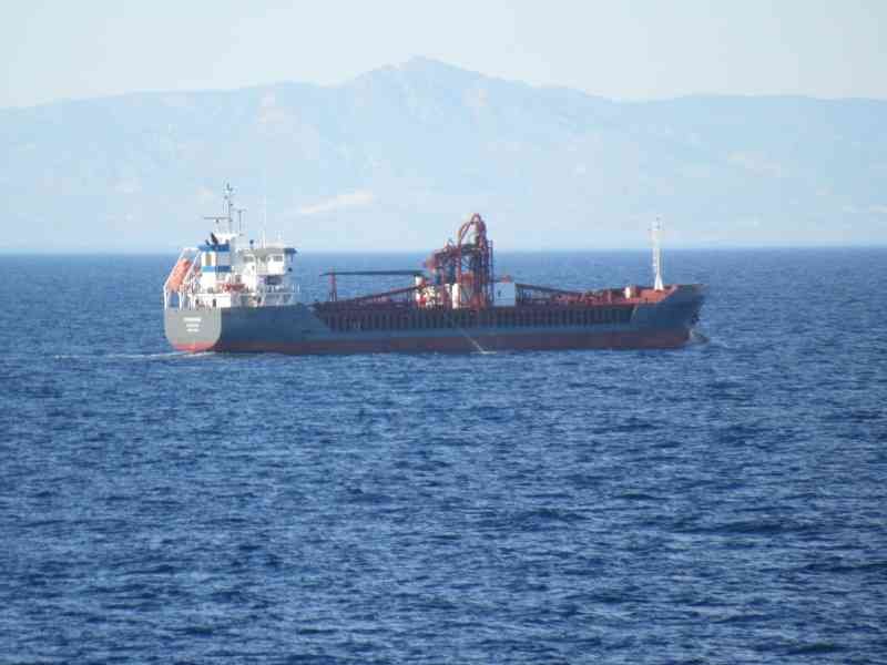 CEMBROOK, Cargo ship sailing on the ocean free photo