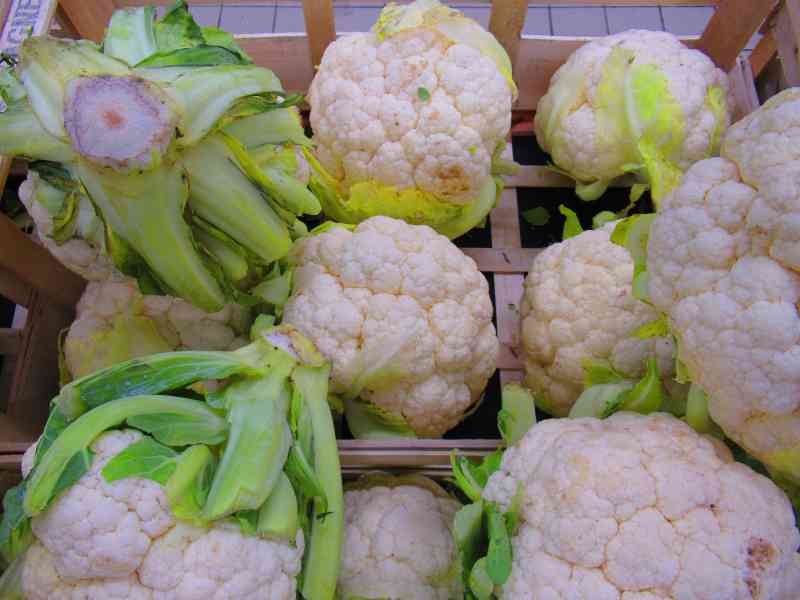 choux-fleurs à vendre dans un panier photo gratuite