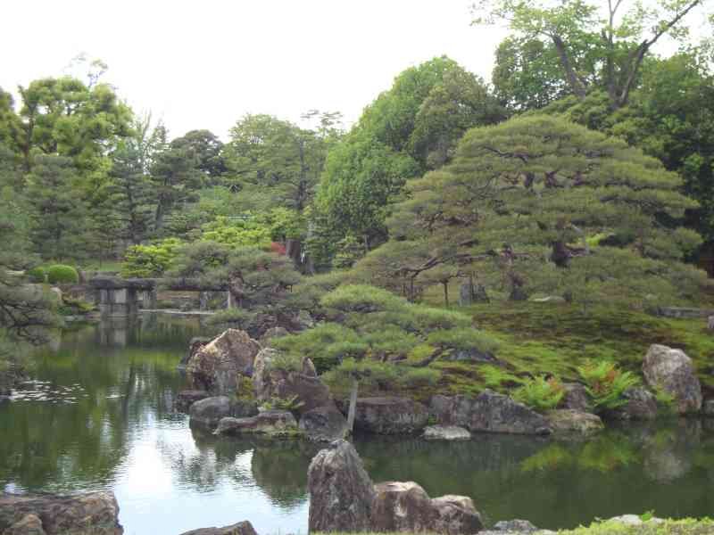 Jardin de Ninomaru au château de Nijō, le lac, Japon, Asie, photo gratuite