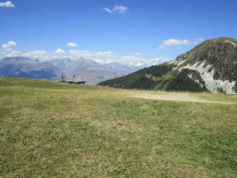 Panorama sur le paysage de La Plagne Tarentaise en France