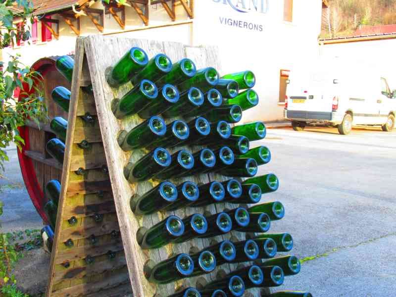Séchoir à bouteilles verres en bois