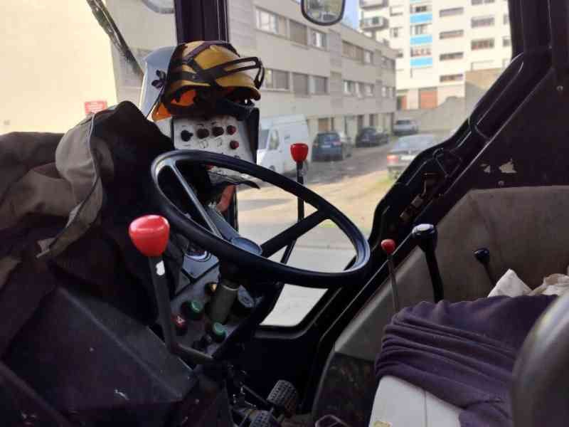 Cabine de conduite d'un tracteur