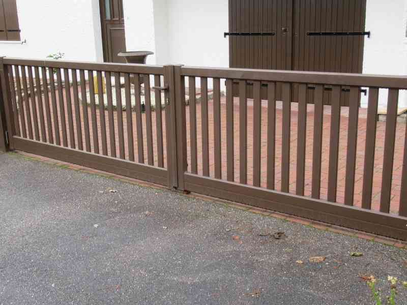 Brown Aluminum Gate