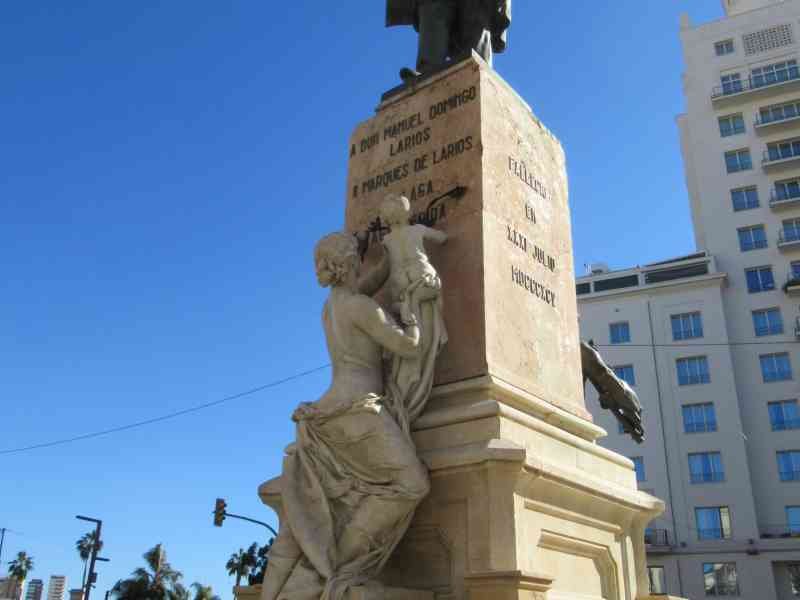 Monument au Marquis de Larios à Malaga, en Espagne, photo gratuite