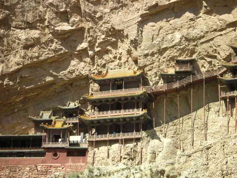 Monastère suspendu en Chine, Asie photo gratuite