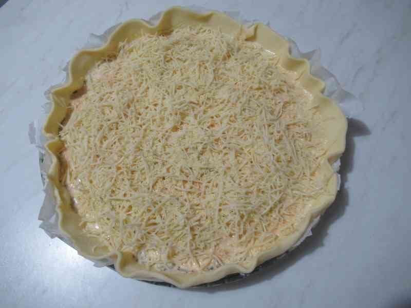 Quiche en préparation