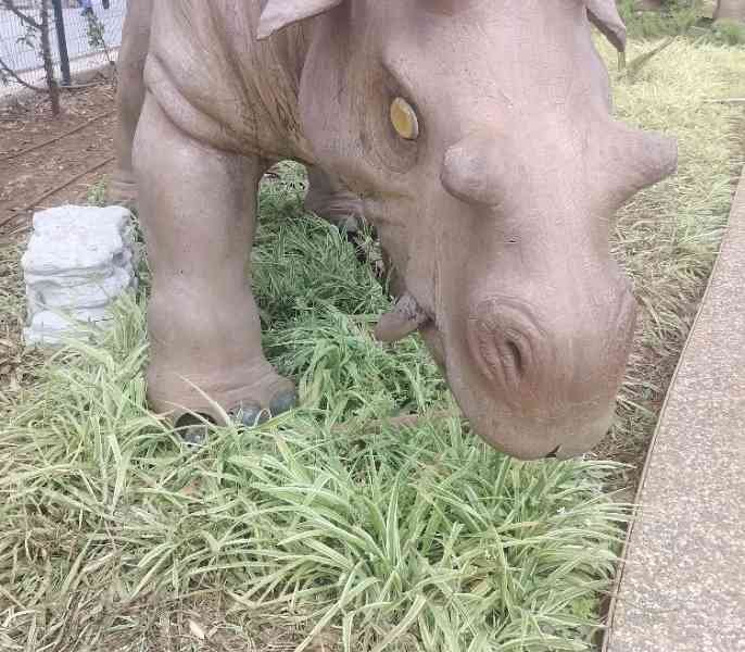 Statue d'un Brontothere, photo gratuite